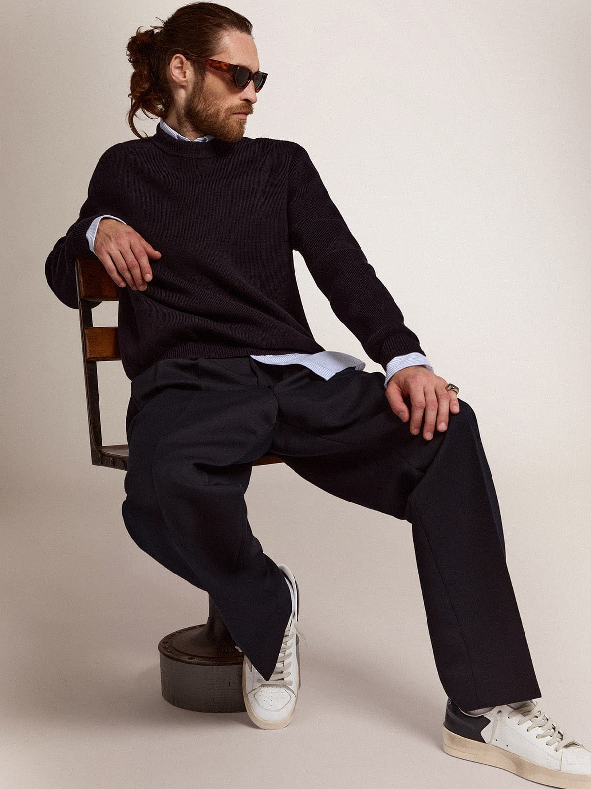 Erkek Golden Goose Logo Sweatshirt