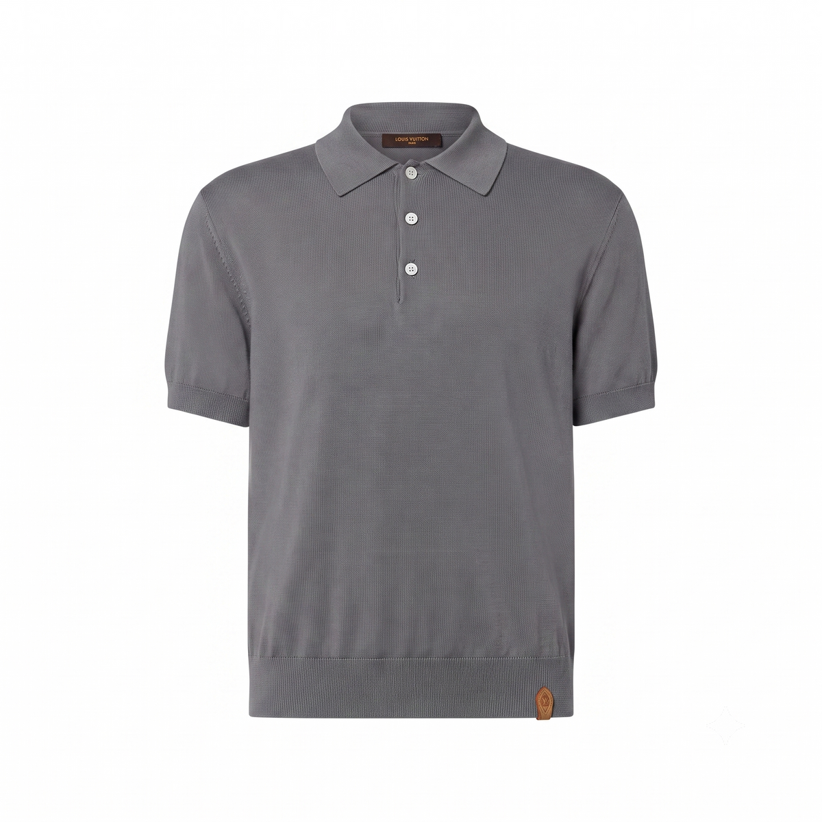 Louis Vuitton Superfine Yün Polo Antrasit T-Shirt