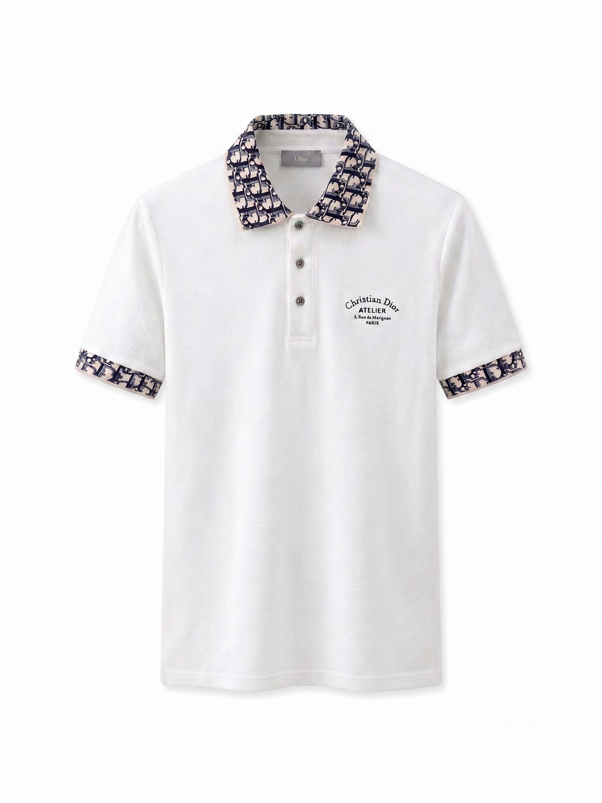 Dior Pamuk Polo Beyaz T-Shirt