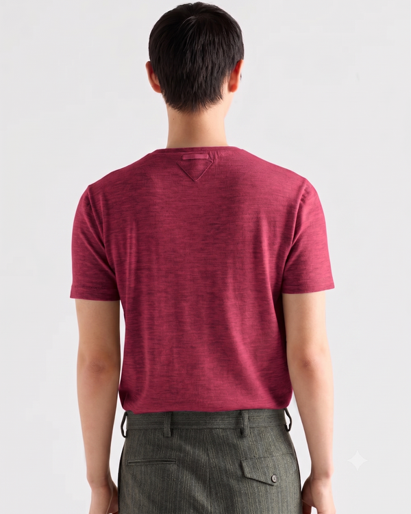 Prada Kırmızı Yün T-Shirt
