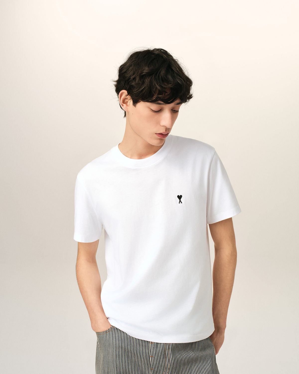 Ami de Coeur Baskılı Pamuklu Beyaz T-Shirt