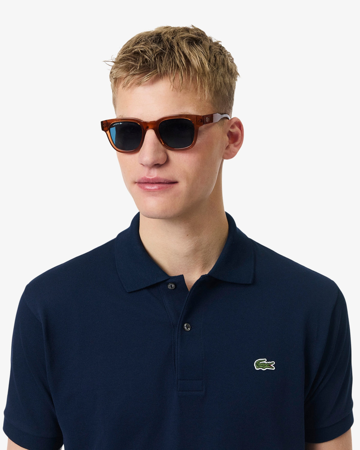 Lacoste Klasik Kesim Orginal L.12.12 Lacivert Polo
