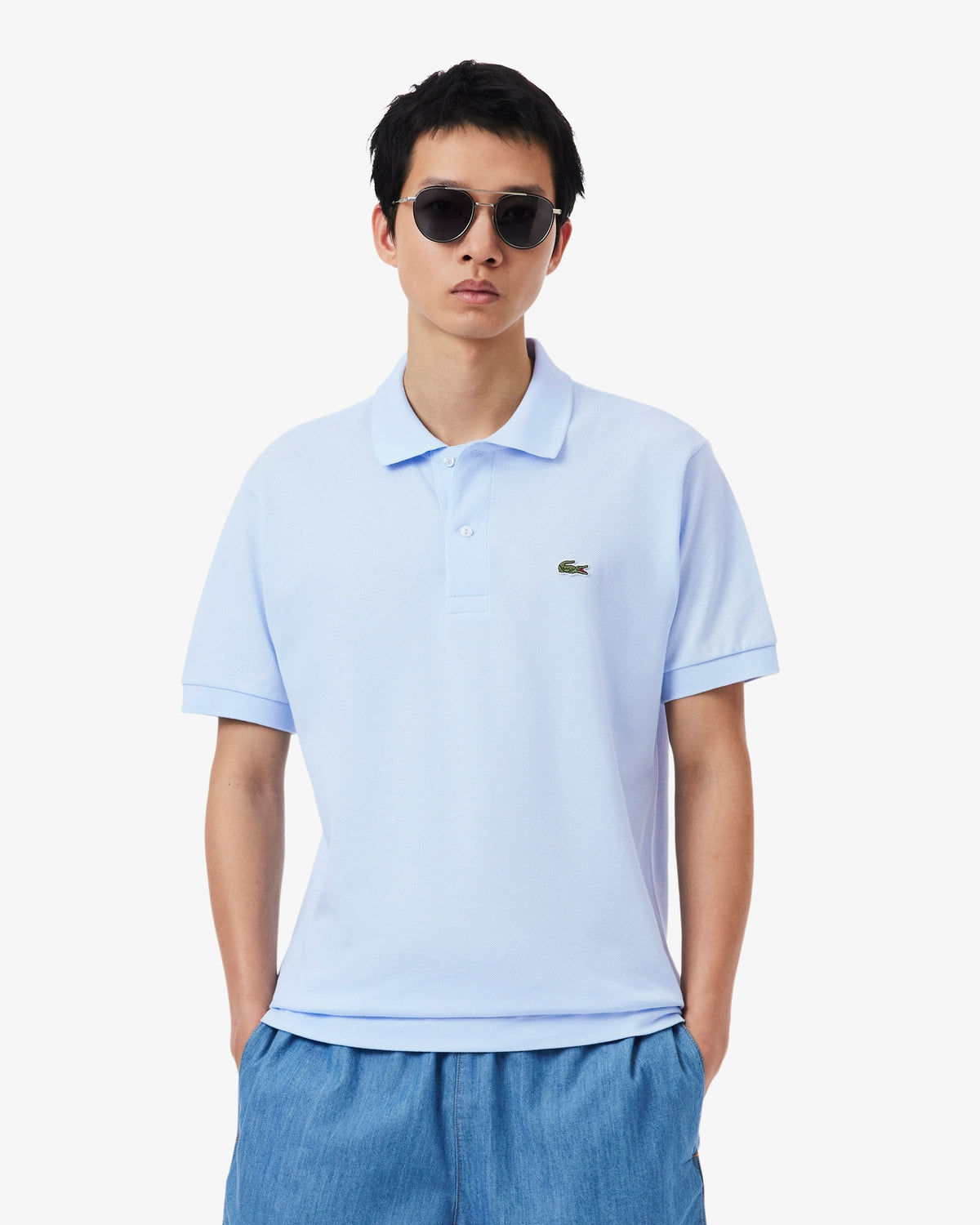 Lacoste Klasik Kesim Orginal L.12.12 Buz Mavisi Polo