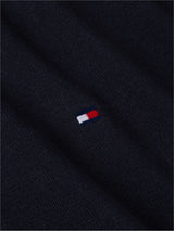Tommy Hilfiger Bayrak İşlemeli Fermuarlı Yüksek Yakalı Erkek Lacivert Sweatshirt
