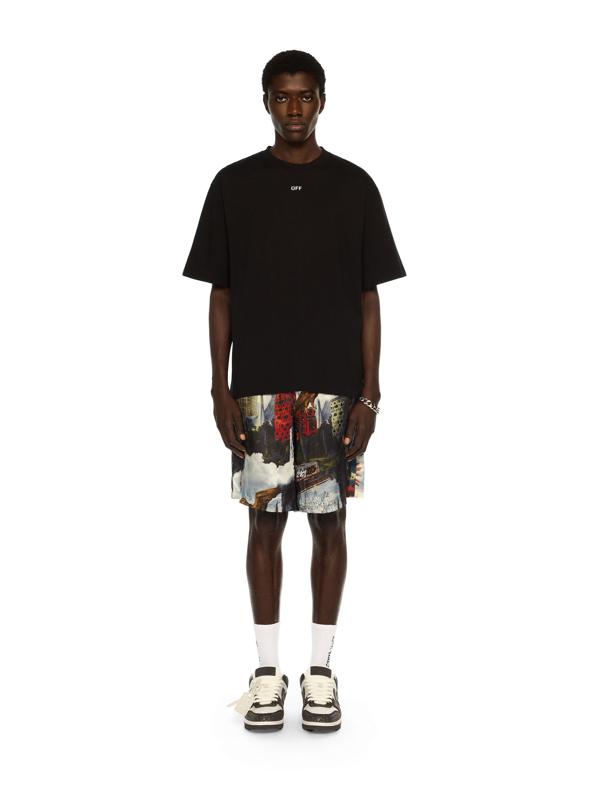 Off-White Thinkman Arrow Kaykay Logolu Siyah T-Shirt