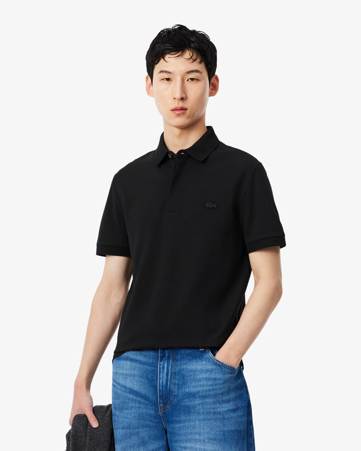 Lacoste Erkek Regular Fit Siyah Paris Polo