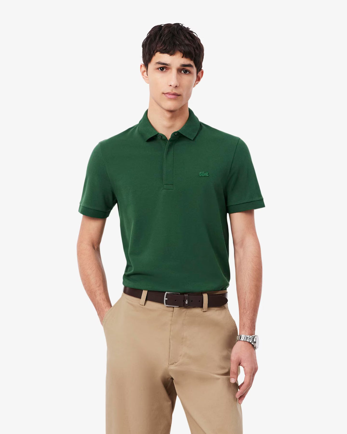 Lacoste Erkek Regular Fit Yeşil Paris Polo