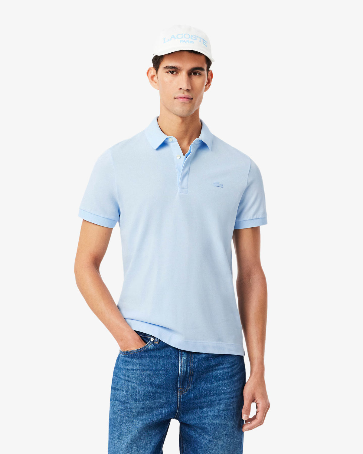 Lacoste Erkek Regular Fit Buz Mavisi Paris Polo