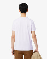 Lacoste Slim Fit Bisiklet Yaka Beyaz T-Shirt