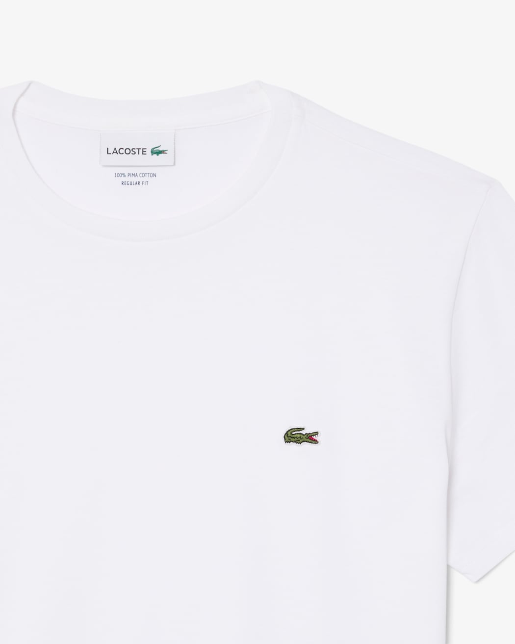 Lacoste Slim Fit Bisiklet Yaka Beyaz T-Shirt