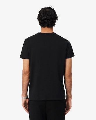 Lacoste Slim Fit Bisiklet Yaka Siyah T-Shirt