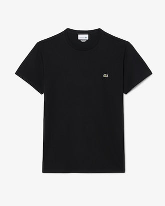 Lacoste Slim Fit Bisiklet Yaka Siyah T-Shirt