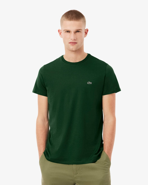 Lacoste Slim Fit Bisiklet Yaka Yeşil T-Shirt