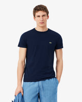 Lacoste Slim Fit Bisiklet Yaka Lacivert T-Shirt