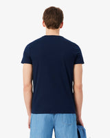 Lacoste Slim Fit Bisiklet Yaka Lacivert T-Shirt