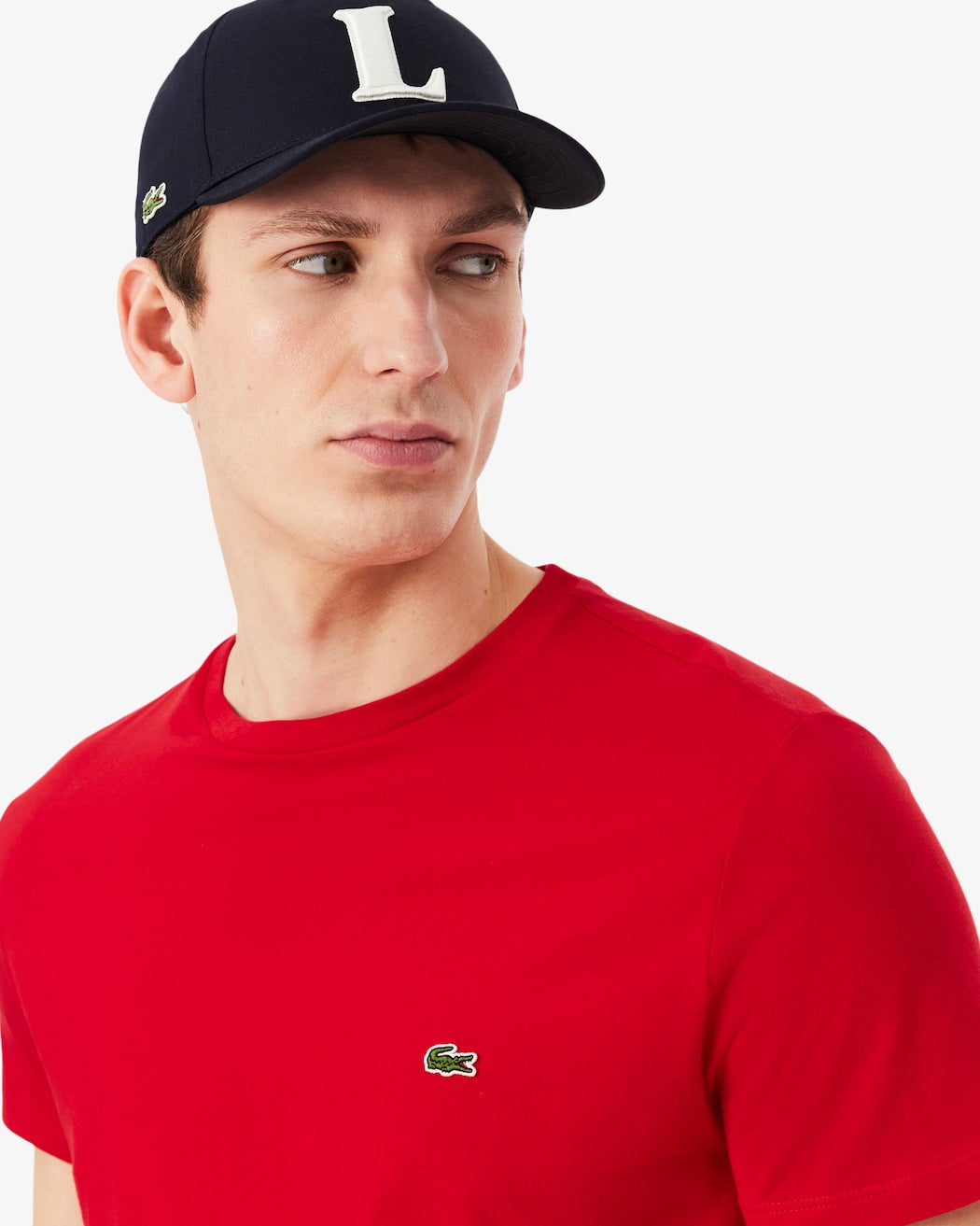 Lacoste Slim Fit Bisiklet Yaka Kırmızı T-Shirt