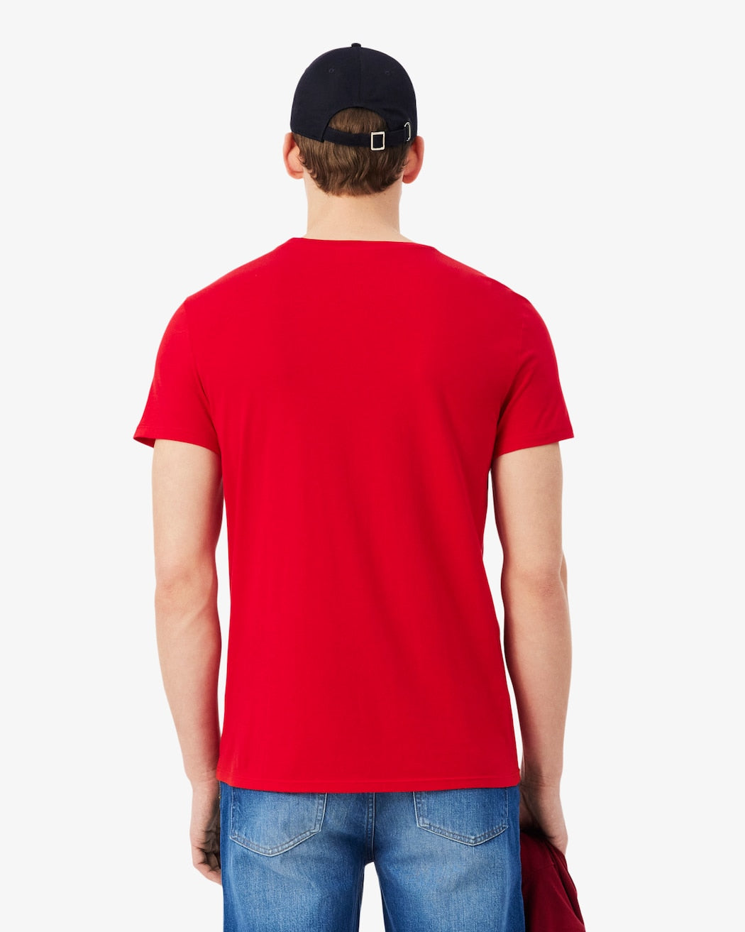 Lacoste Slim Fit Bisiklet Yaka Kırmızı T-Shirt