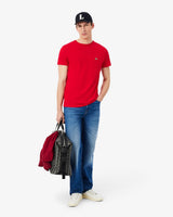 Lacoste Slim Fit Bisiklet Yaka Kırmızı T-Shirt