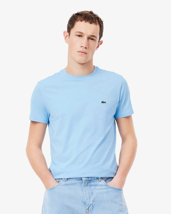 Lacoste Slim Fit Bisiklet Yaka Buz Mavisi T-Shirt