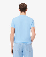 Lacoste Slim Fit Bisiklet Yaka Buz Mavisi T-Shirt