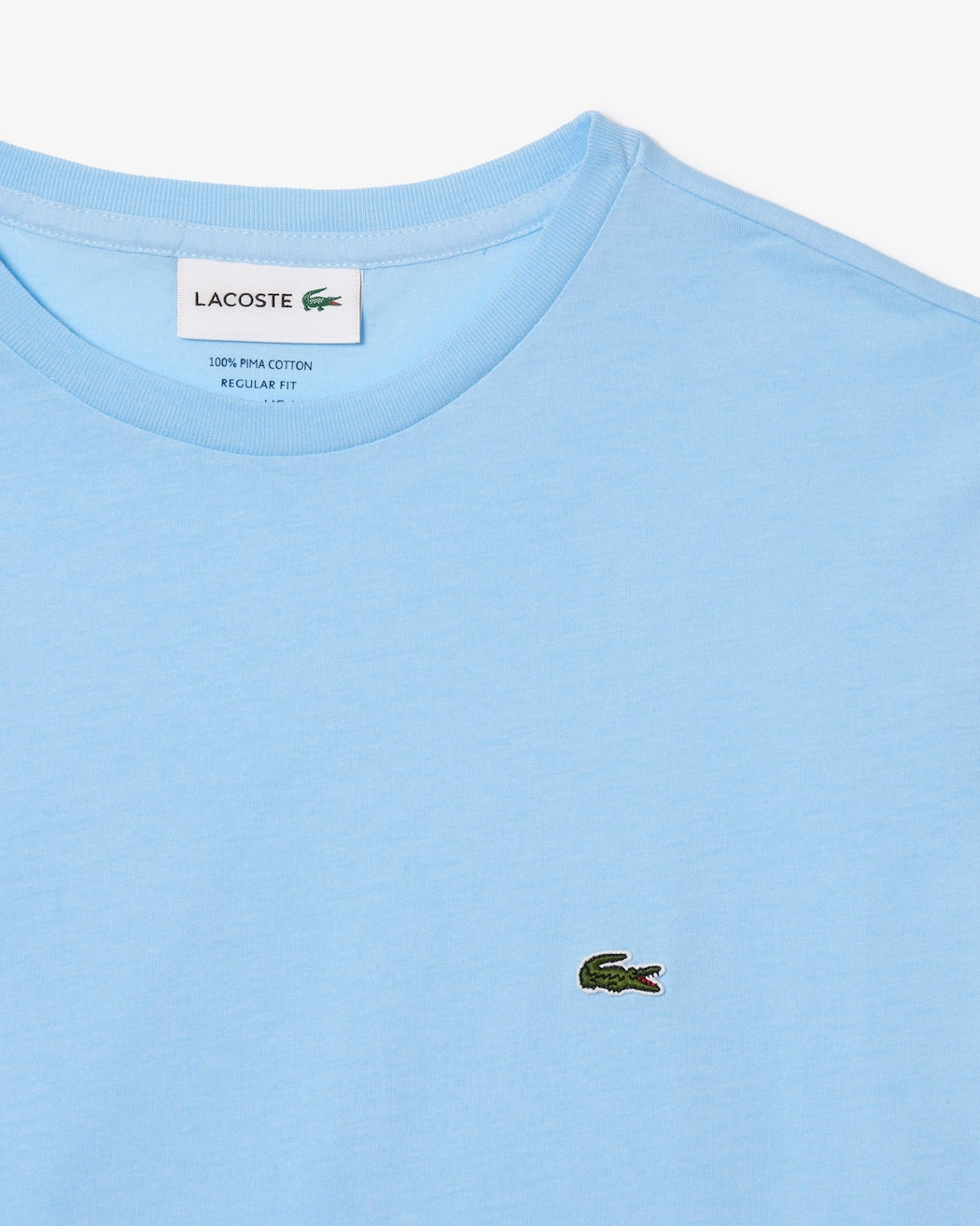 Lacoste Slim Fit Bisiklet Yaka Buz Mavisi T-Shirt