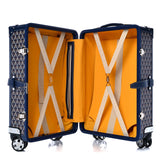 Goyard Goyardine Bourget PM Donanması Valiz