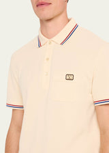Valentino Regular Fit Polo Yaka Bej T-Shirt