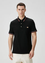 Valentino Regular Fit Polo Yaka Siyah T-Shirt