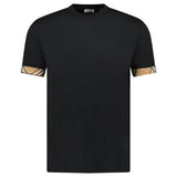 Burberry Kol Detaylı Siyah T-Shirt