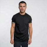 Burberry Kol Detaylı Siyah T-Shirt