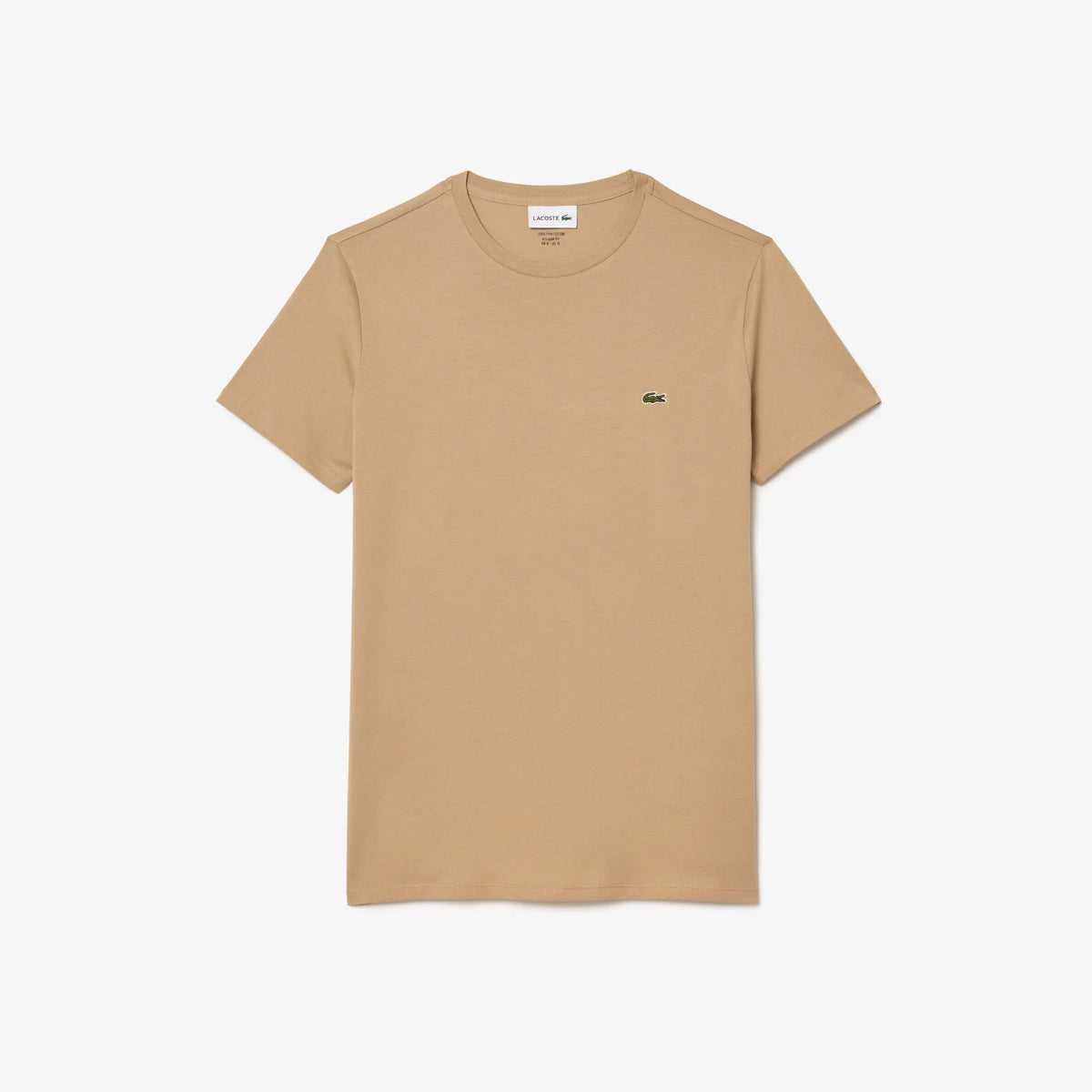 Lacoste Slim Fit Bisiklet Yaka Bej T-Shirt