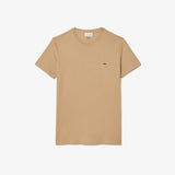 Lacoste Slim Fit Bisiklet Yaka Bej T-Shirt