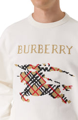 Burberry Logo Beyaz Sweatshirt