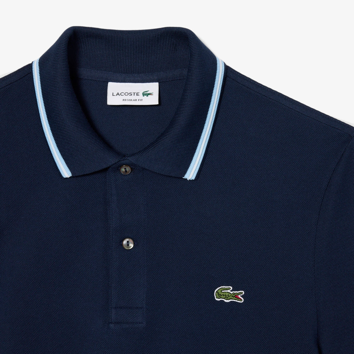 Lacoste Çizgi Detayı L.12.12 Erkek Lacivert Regular Fit Polo T-Shirt