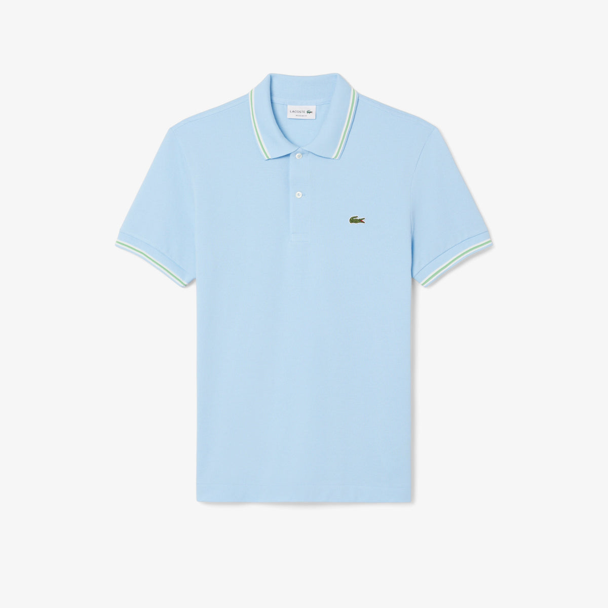 Lacoste Çizgi Detayı L.12.12 Buz Mavisi Erkek Regular Fit Polo T-Shirt