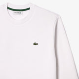 Lacoste Erkek Classic Fit Bisiklet Yaka Organik Pamuk Beyaz Sweatshirt