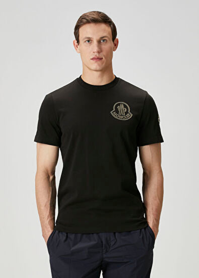 Moncler Pamuk Siyah T-Shirt