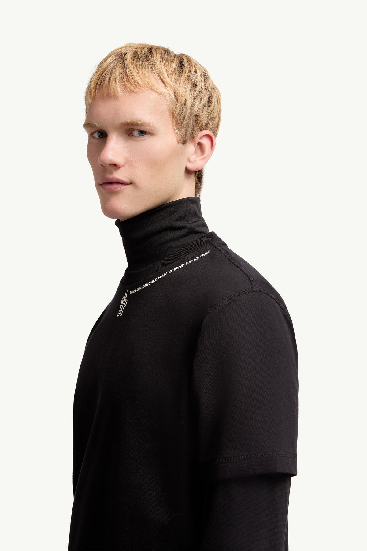 Moncler Logolu Pamuklu Siyah T-Shirt