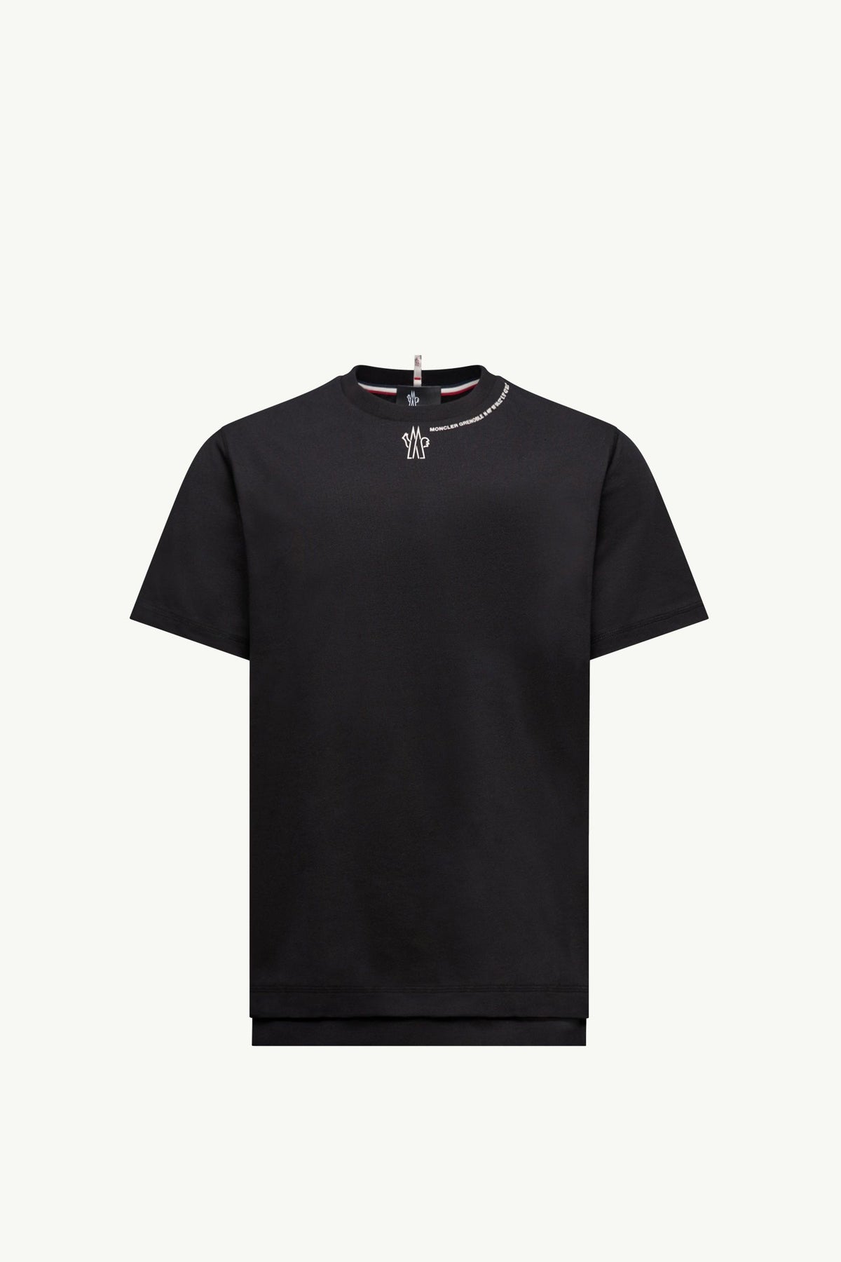 Moncler Logolu Pamuklu Siyah T-Shirt