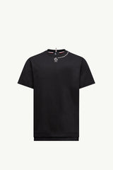 Moncler Logolu Pamuklu Siyah T-Shirt