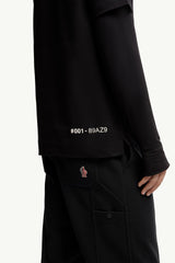 Moncler Logolu Pamuklu Siyah T-Shirt