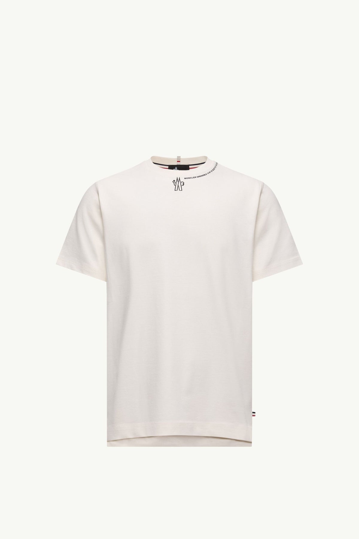Moncler Logolu Pamuklu Beyaz T-Shirt