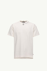 Moncler Logolu Pamuklu Beyaz T-Shirt