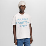 Louis Vuitton İşlemeli İmza Beyaz T-Shirt