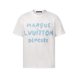 Louis Vuitton İşlemeli İmza Beyaz T-Shirt