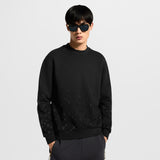Louis Vuitton Uzun Kollu Kadife Baskılı Gradyan Sweatshirt