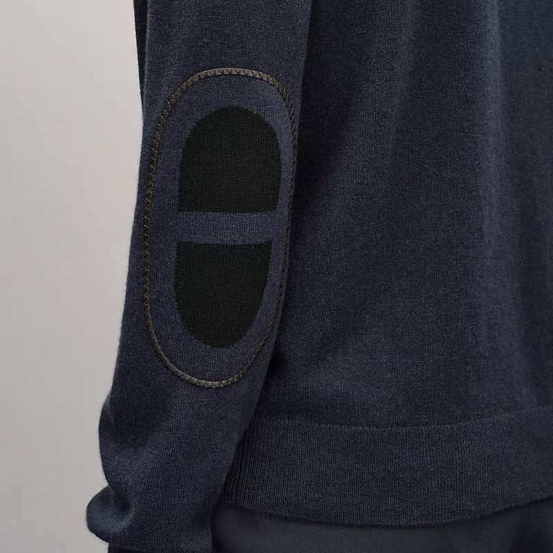 Hermes "Maillon Chaine d'Ancre" Bisiklet Yaka Kaşmir Sweatshirt