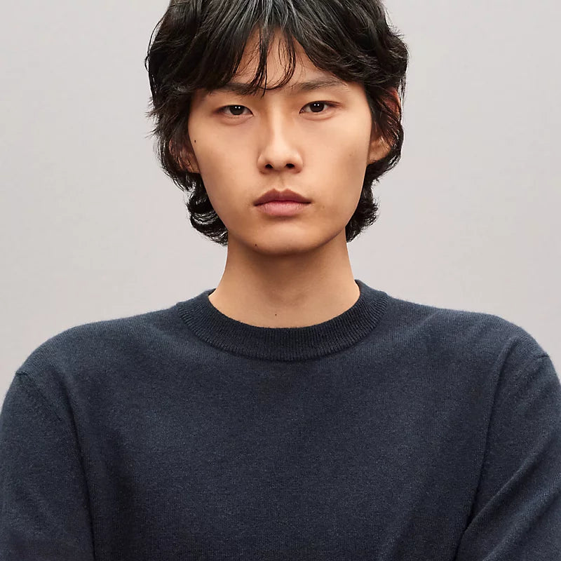 Hermes "Maillon Chaine d'Ancre" Bisiklet Yaka Kaşmir Sweatshirt