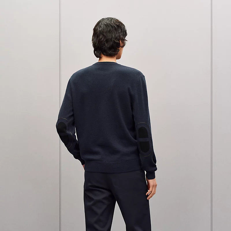 Hermes "Maillon Chaine d'Ancre" Bisiklet Yaka Kaşmir Sweatshirt