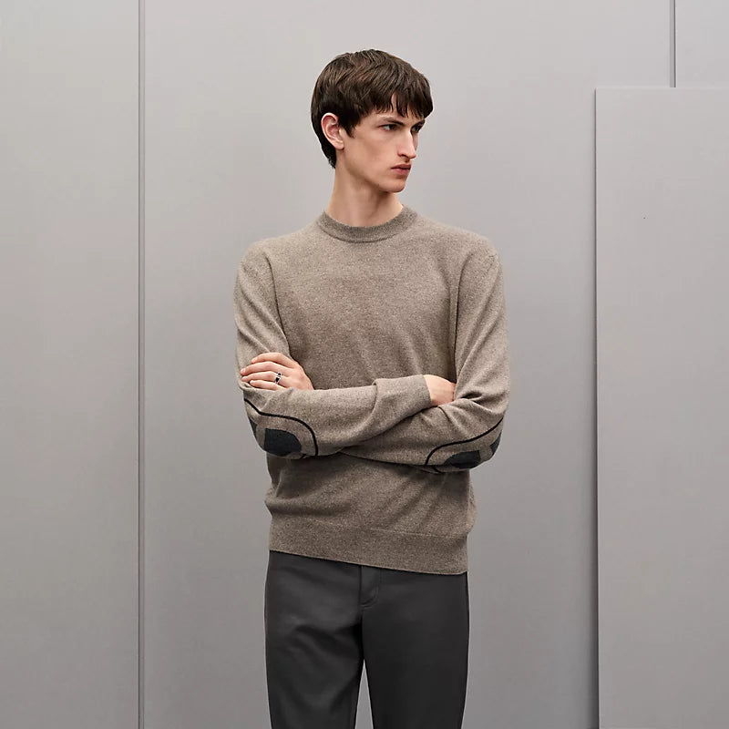 Hermes "Maillon Chaine d'Ancre" Bisiklet Yaka Kaşmir Sweatshirt